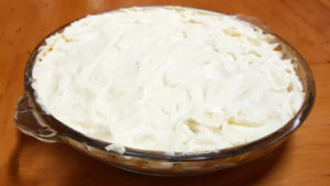 Spread banoffee pie cream layer over bananas