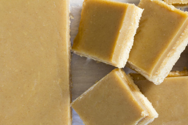 Delicious Ginger Crunch Recipe Ginger crunch sliced and stacked
